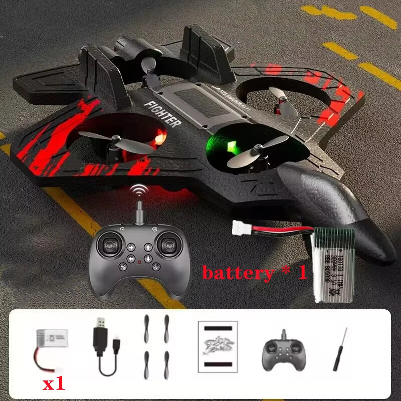 With Lights Glider Flying Helicopter RC Hobby Jet Plane 2.4G Stunt Remote Control Foam Fighter Airplane Toy Drone with Light