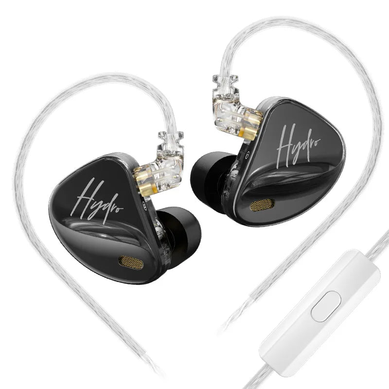 CCA Hydro IEM Headphone Hybrid Driver In Ear HiFi Wired Earbuds Tuning Switches Noise Isolation Headset With Detachable Cable