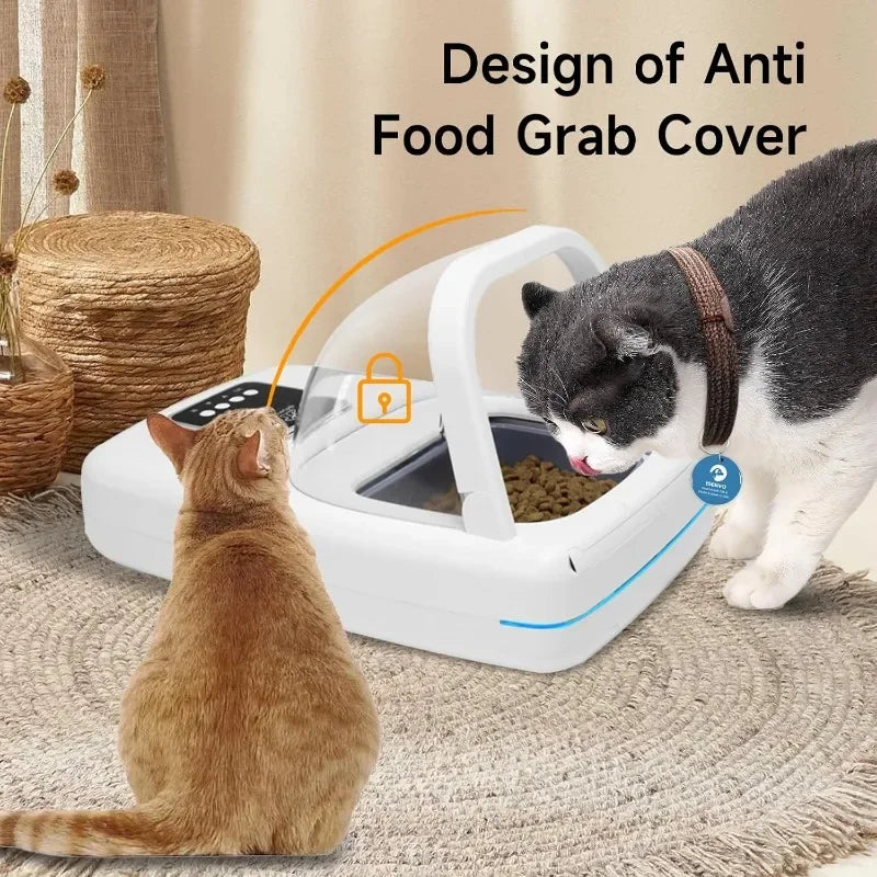 Automatic Pet Feeder with Collar Sensor, Anti Food Grabing, Intelligent Feeding, Microchip Cat Feeder for Cats Medium-Sized Dogs