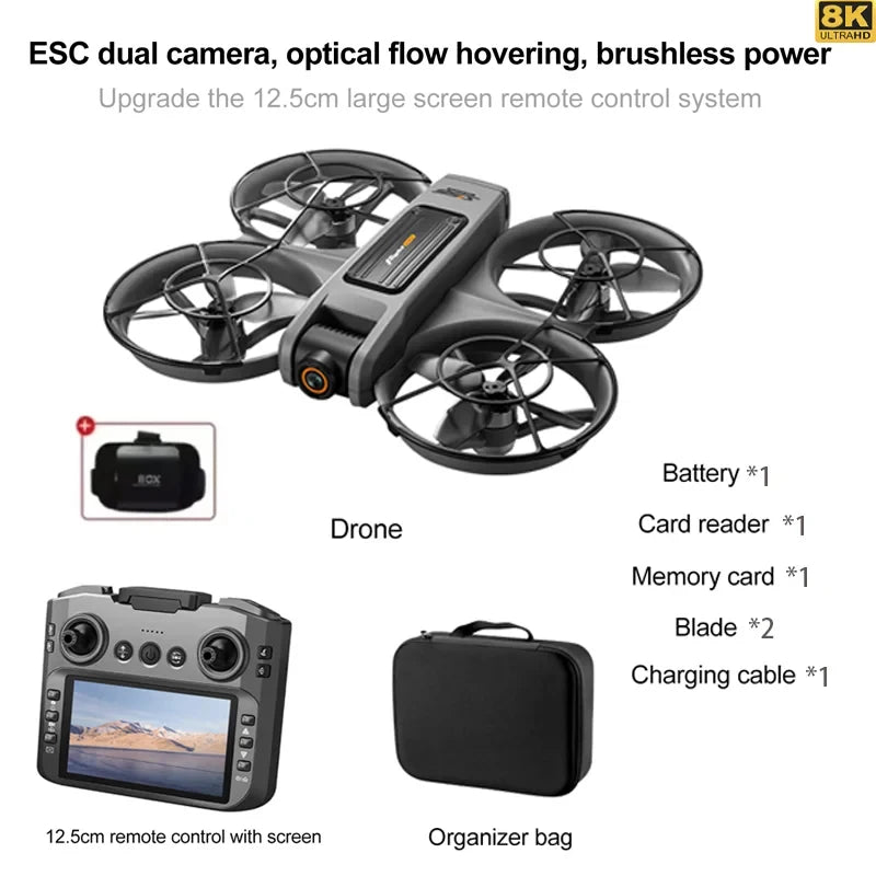 2026 Drone S156 Gps 8k Professional Hd 360° Dual Cameras 5g Wifi Brushless Motors Obstacle Avoidance Fpv Foldable Quadcopter