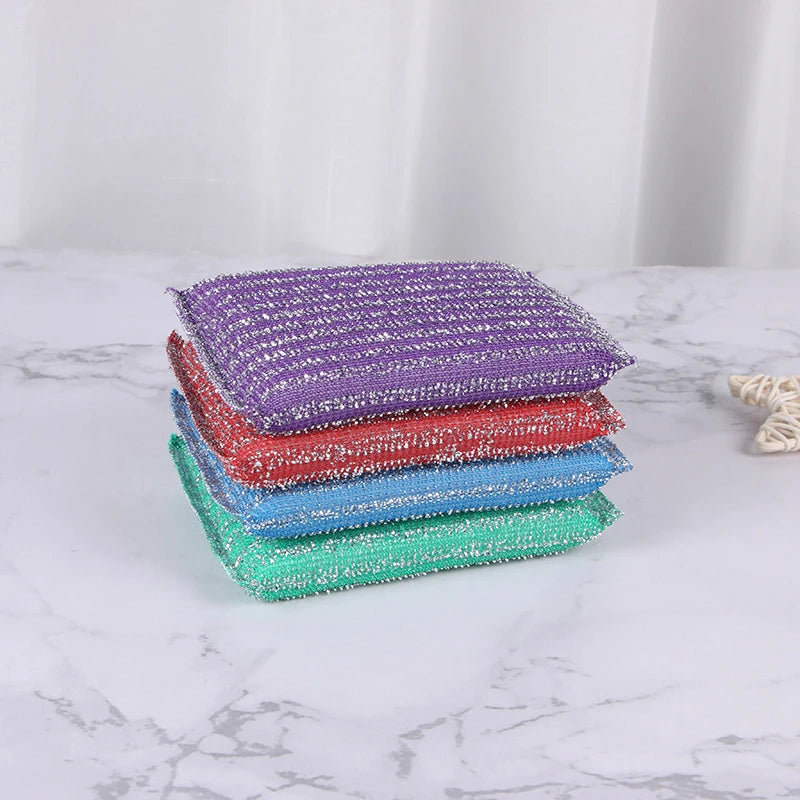 Double-sided Cleaning Sponges Non Scratch Scouring Sponge Pan Pot Dish-Washing Sponge Household Kitchen Scouring Pad Wash Sponge
