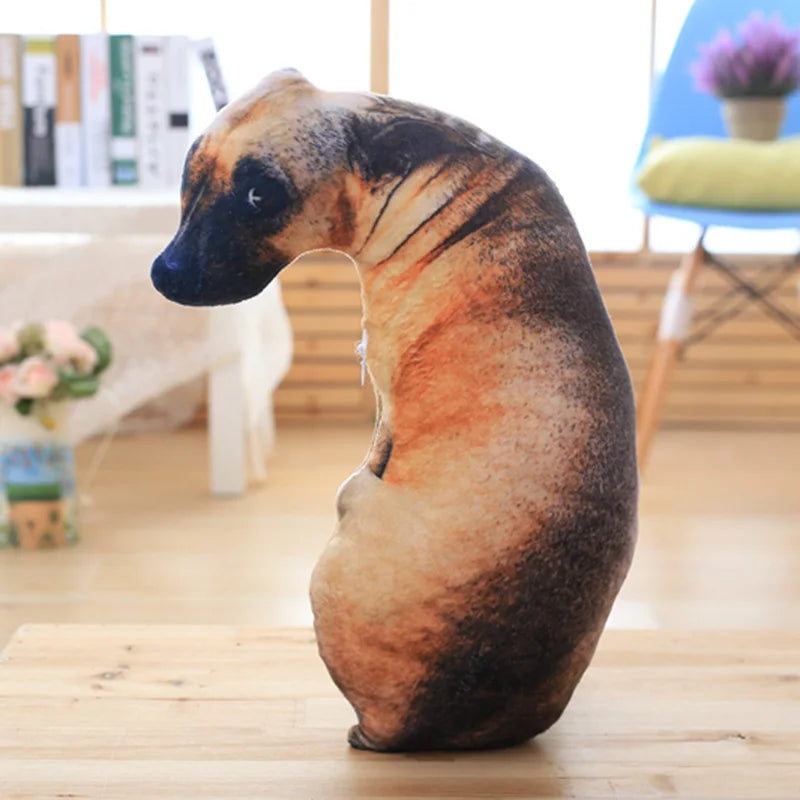50cm 3D Dog Simulation Plush Toys Soft Pillow Lifelike Plushies Stuffed Animal Cushion Pillow for Kids Home Decor Birthday Gifts