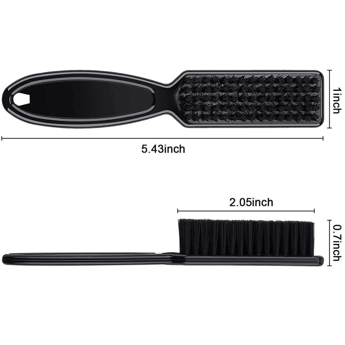 Vintage Oil Head Comb Brush Men Hair Care Beard Shape Dual Use Comb Brush Hair Cutting Cleaning Brush Broken Hair Comb