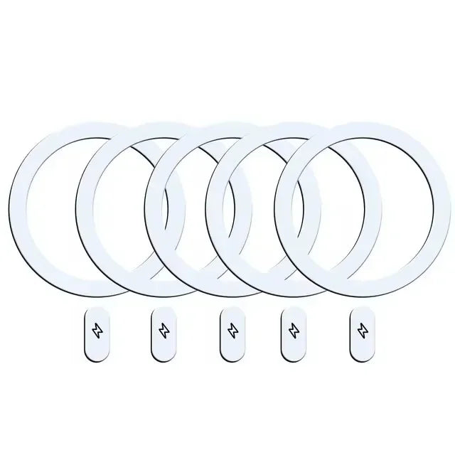 Universal Metal Rings Sticker for Magsafe IPhone Magnetic Wireless Charger Cellphone Round Metal Plate Sticker Car Phone Holder