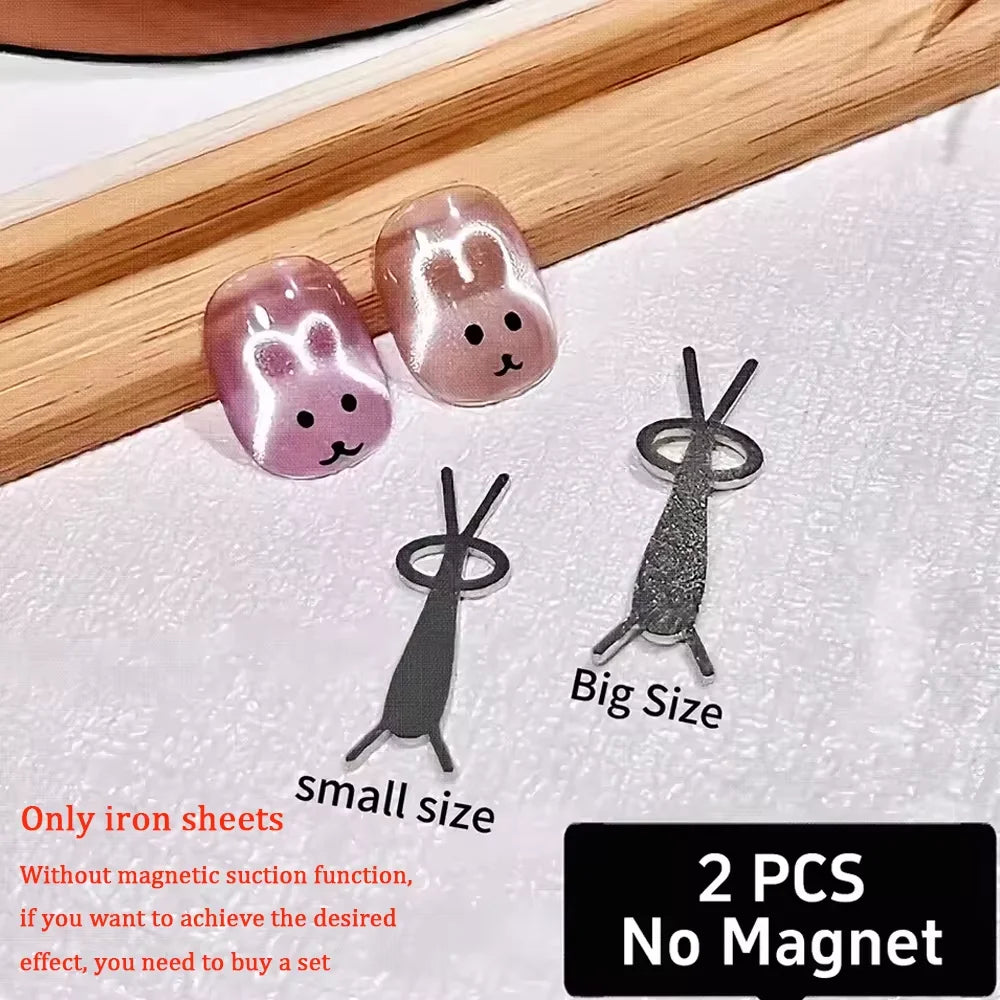 New Black Hole Cat Eye&Hollow Cat Eye Magnet Set Olive-Shape Magnet Stick For 5D Hollow Circle Design Nail Polish Manicure Tool
