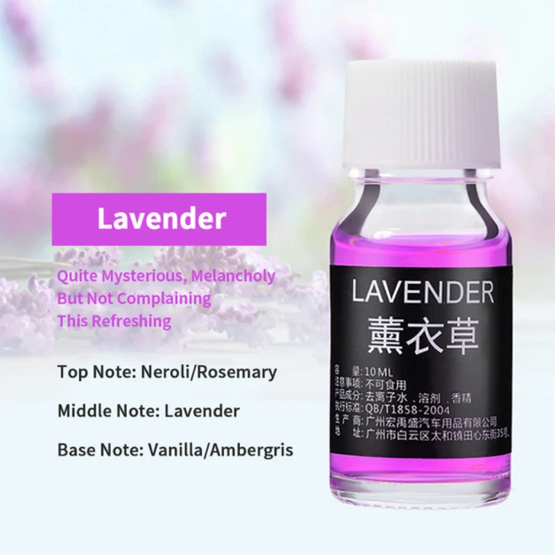 Car Fragrance Car Air Freshener Refill Liquid Perfume Essential Oil Natural Plant Aroma Diffuser Auto Interior Accessories 10ml
