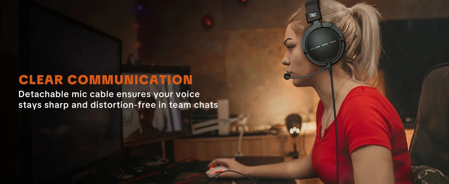 TOP W550X Talomen Over-Ear Headphones Portable Audio and Video Equipment with Detachable Cable Built-in Microphone For Gift