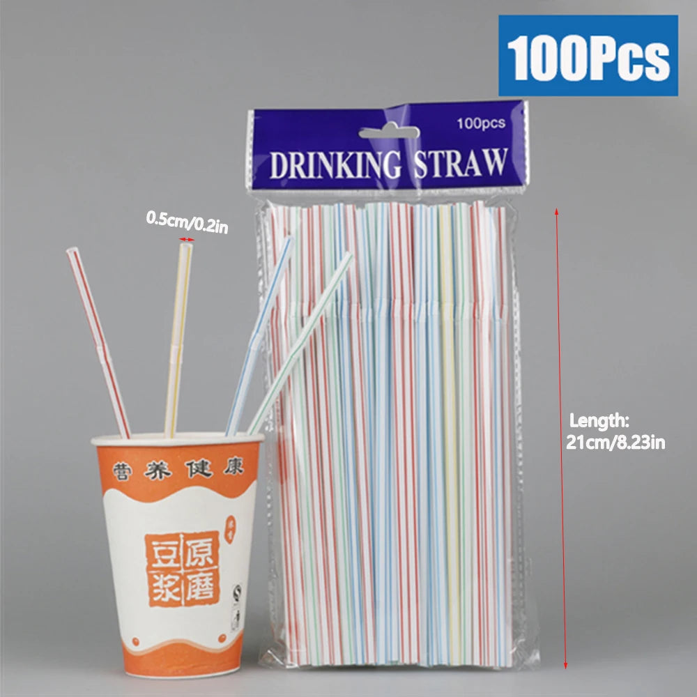 50/3000Pcs Multicolor rietjes Drinking Straws Milk Tea Bar Party Wedding Kitchen Home Accessories Black Beverage Straw Wholesale