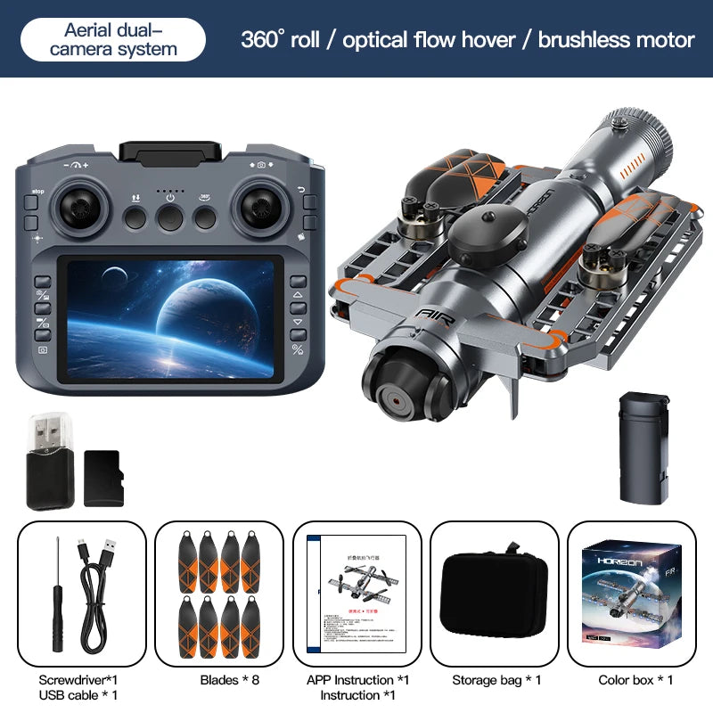 folding aerial drone GPS brushless optical flow remote control aircraft obstacle avoidance quadcopter