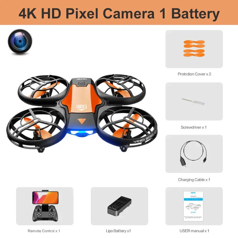 New Mini Drone 4k profession HD Wide Angle Camera WiFi FPV RC Dron Height Keep Drones Helicopter Kids Toys