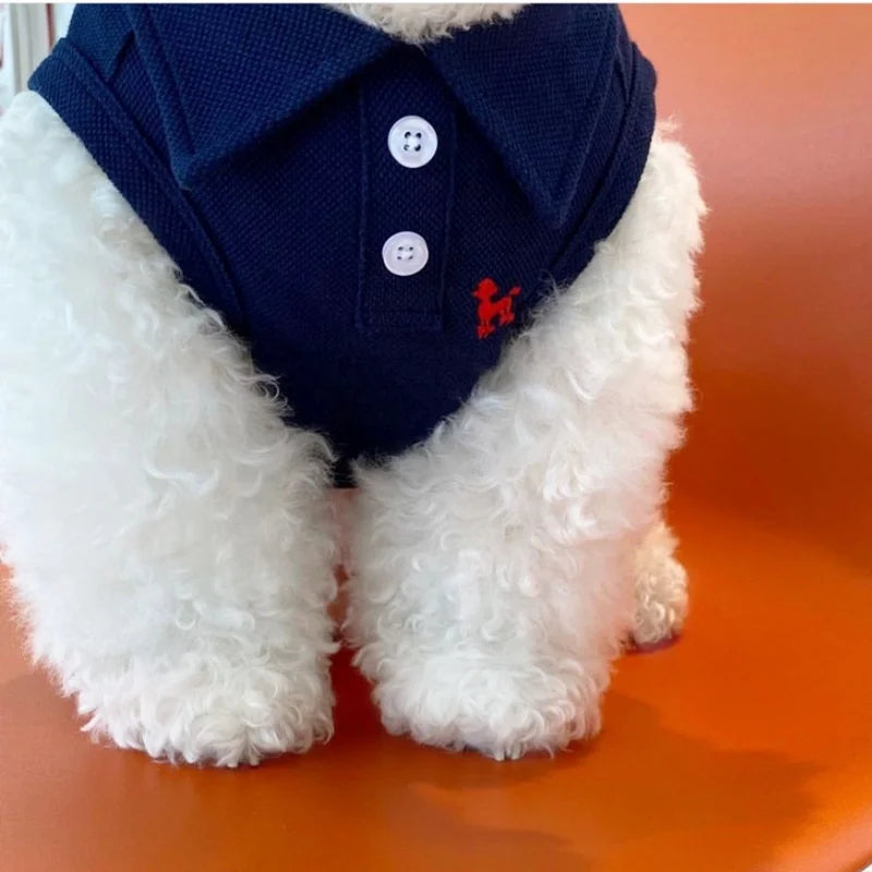Polo Shirt for Small Medium Dogs Fashion Dog Clothes Cute Solid Puppy Pullover Summer Cool Cat Shirt Pet Sweatshirt Dog Costumes