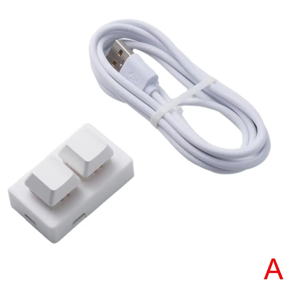 Mini Keyboard 2 Key Gaming Keyboard RGB USB Keypad 2-key Copy And Paste One-key Password Shortcut Combinations Key Multiple Keys