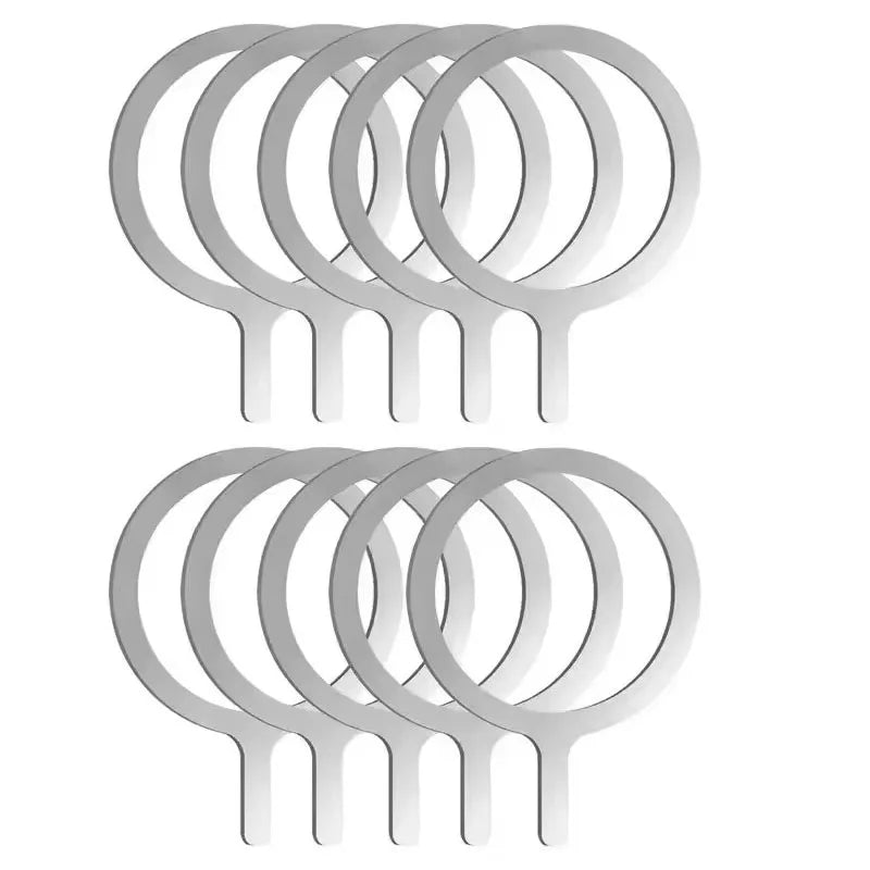 10/5PCS for Magsafe Magnetic Plate Ring Universal Stickers Support Wireless Charger Metal Plate Sheet for iPhone Samsung Xiaomi