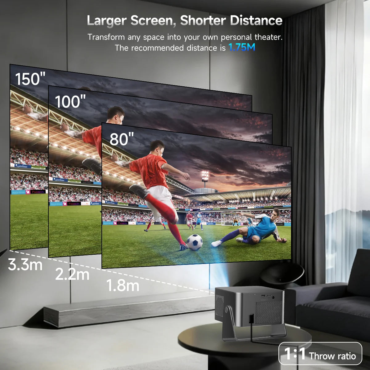 Magcubic HY350GT 900ansi Projector 1080p Native Projector 4K TV Stick Auto Focus Portable Beam Home Theater