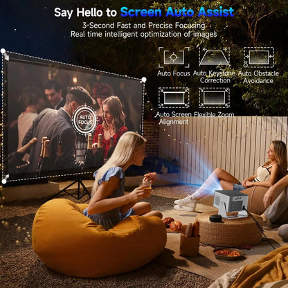 Magcubic HY350GT 900ansi Projector 1080p Native Projector 4K TV Stick Auto Focus Portable Beam Home Theater
