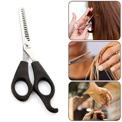 1 Pcs or 2pcs/set Salon Stainless Steel Teeth Shears Beauty Thinning Trim Bangs Hair Scissors Cutting Styling Tool Set