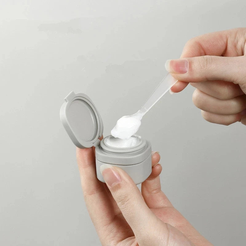 6pcs/Set Recyclable Travel Bottling Set Portable Color Lotion Cream Shampoo Empty Container TPU Wash Bag