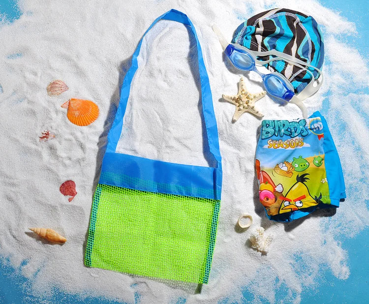 Outdoor Children's Beach Toys Quick Storage Bag Digging Sand Tool Clutter Storage Bag Foldable Portable Beach Bag Swimming Bag