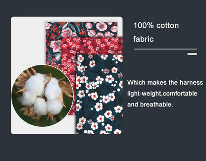 Truelove Pet Harness Floral Floral Doggy Harness Dog Vest Type Dog Walking Chain Small Medium Puppy Cat Printed Cotton TLH1912