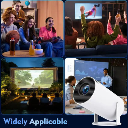Projector 8K Wifi6 Projector 290ANSI Android 11 Dual WIFI Allwinner H713 BT5.0 1280*720P Home Cinema Outdoor portable HY300 Pro