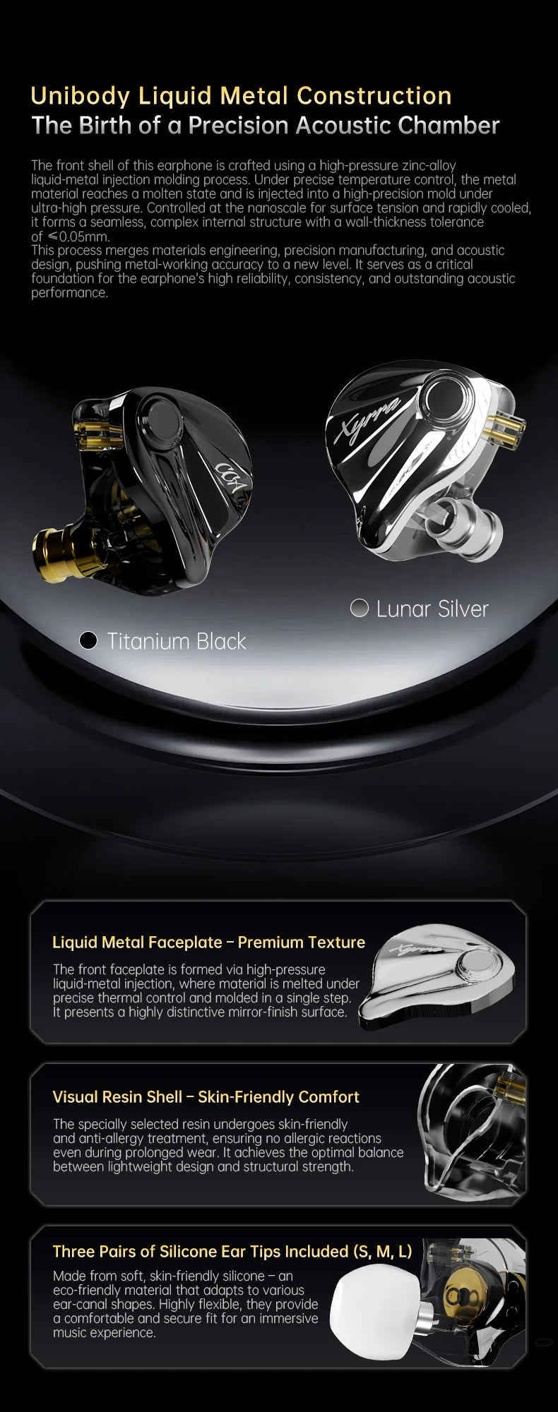 CCA Xyrra Wired Earphones 1DD+1BA Hybrid Driver HiFi Stereo Bass Sound Gaming Headset 2Pin Detachable Cable In Ear Headphones