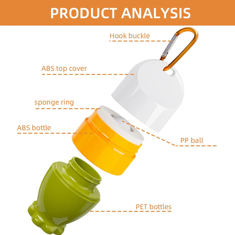 1pc portable portable sunscreen lotion applicator, roll-on sponge beauty tool bottle