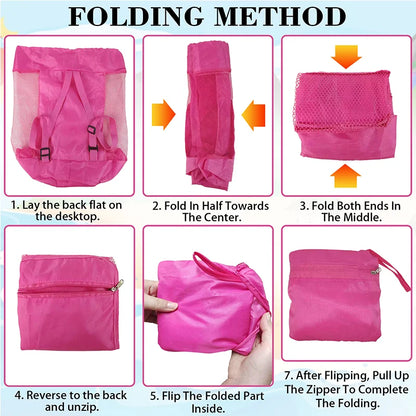 New Outdoor Beach Bag Beach Toy Storage Bag Swimming Clothing and Miscellaneous Storage Bag Shoulder Handheld Storage Bag Touris