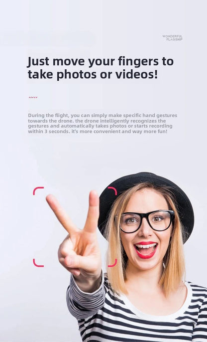 2026 New CEYYOR Mini Foldable Drone - RC Quadcopter with Camera for Kids, Portable Pocket Drone Toy