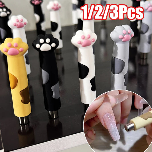 1/2/3Pcs Soft-Silicone Cat claw Cat's eye magnet Stick Black/White/Yellow Kawaii Strong Magnet Stick DIY 3D Cat Eye Gel Tool &*&