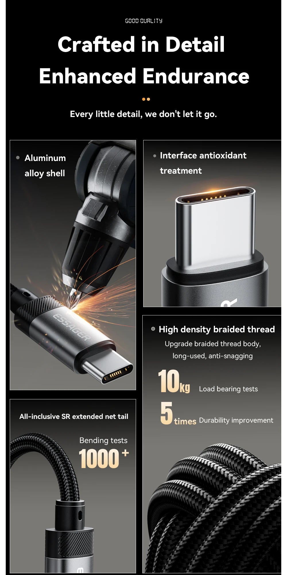 Essager Lightning to 3.5mm jack Audio Adapter Headphone Aux Cable USB Type C to 3.5 Adapter OTG Type C For iphone Xiaomi Oneplus