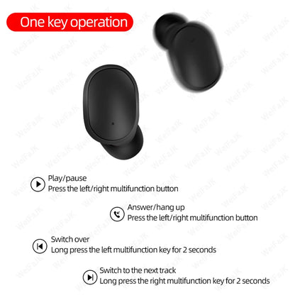 For Xiaomi Original TWS A6S Pro Wireless Bluetooth Earphones Sports Earbuds Gaming Headsets For Redmi Airdots iPhone Headphones