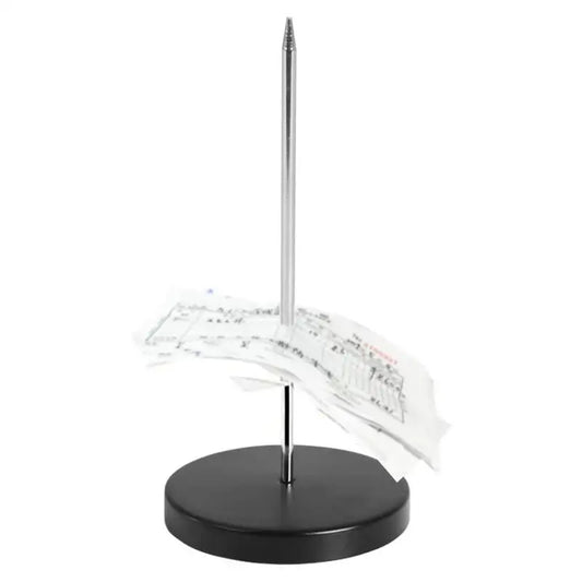 Desk Receipt Holder Ticket Stabber For Restaurant Chrome Check Spindle Holder Bill Fork For Restaurant Office Kitchen