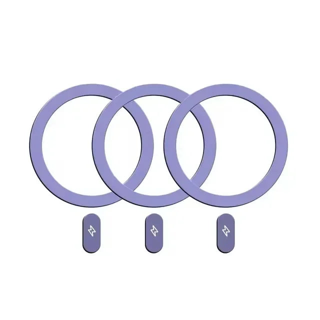 Universal Metal Rings Sticker for Magsafe IPhone Magnetic Wireless Charger Cellphone Round Metal Plate Sticker Car Phone Holder