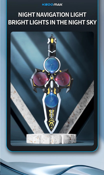 Hot New The Excalibur Remote Control Drone With Colorful Lights Gesture Sensor Fixed Wing Aircraft Follows Children Toy For Fun