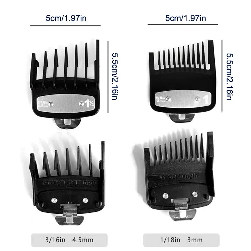 2Pcs Hair Clipper Limit Comb Guide Limit Comb Trimmer Guards Attachment Universal