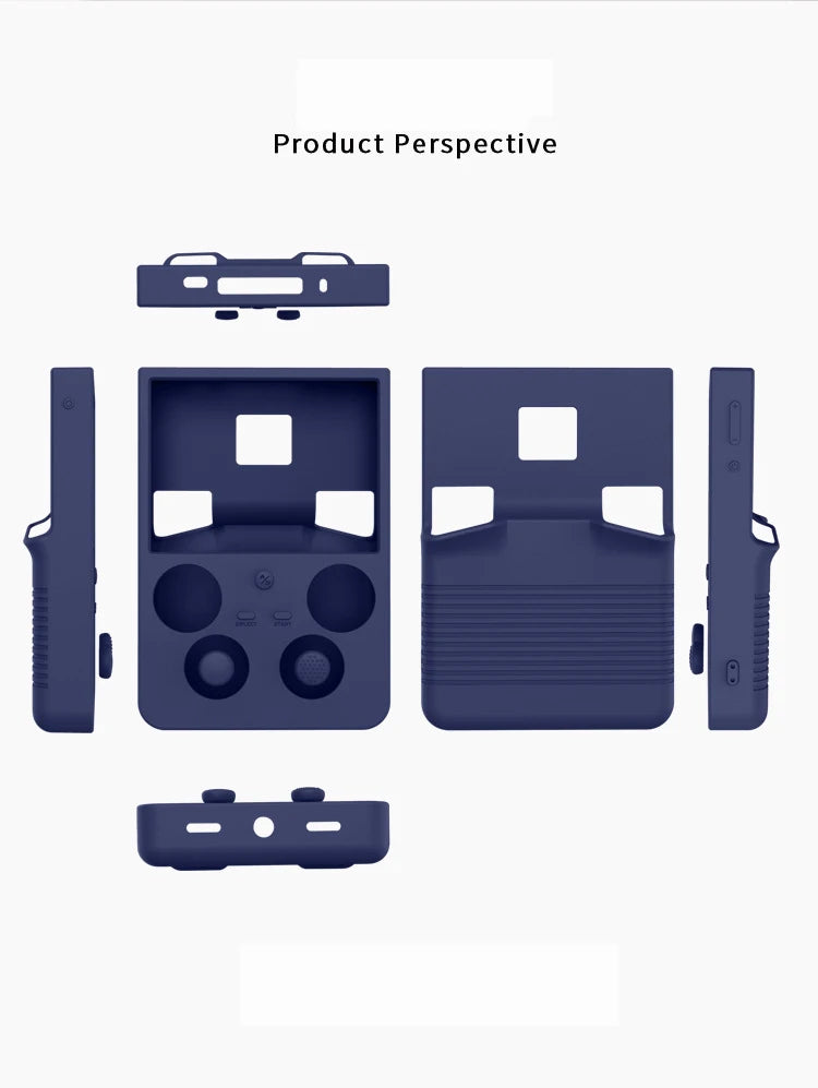 For Anbernic RG477V Game Console Soft Protective Silicone Case With 4Pcs Joystick Caps Soft Case RG477V Game Accessories