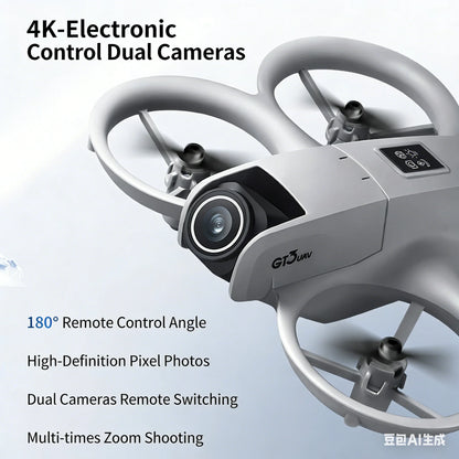 2026 YR2 Upgraded Smart Drone with Intelligent Obstacle Avoidance, Brushless Motor, Long Battery Life, Portable Travel Design