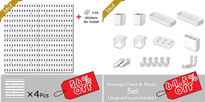 DIY Pegboard Accessories No Punching Kitchen Organization Shelf Storage Box Hooks Wall Organizer Crafts For Garage Room