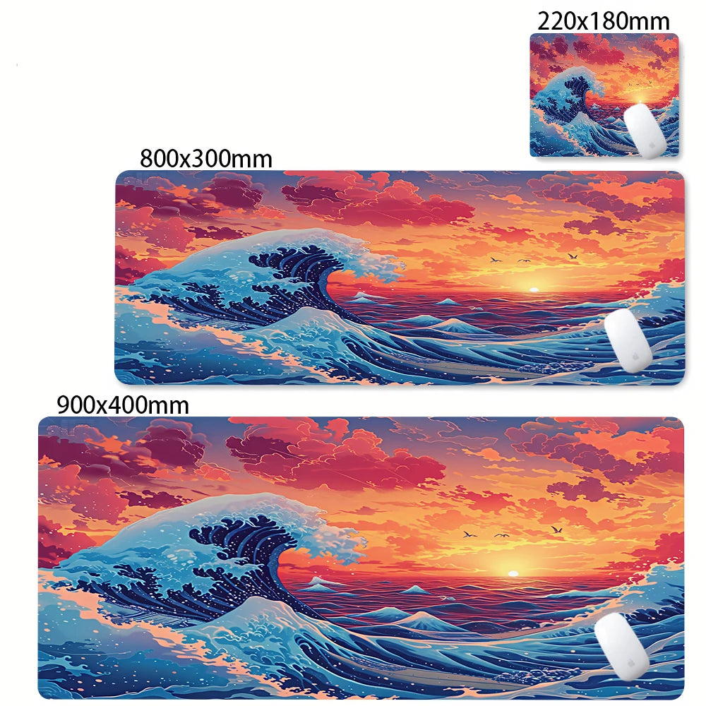 Large Gamer Mouse Mat Gaming XXL Mouse Pad Great Wave Gaming Mouse Pad Office Table Carpet Gaming Mats Computer Big Deskmat