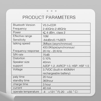 Popular Stereo Bluetooth Headset Wireless Headphone Audio Mp3 Earphone Support SD Card with Mic Student New Year Birthday Gift