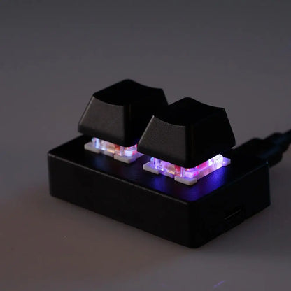 Mini Keyboard 2 Key Gaming Keyboard RGB USB Keypad 2-key Copy And Paste One-key Password Shortcut Combinations Key Multiple Keys
