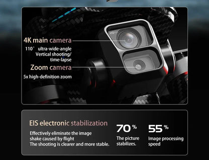 AE60 Can Airdrop Drone With 7.2 inch Screen 3-axis Gimbal Professional 4K HD Camera Laser Obstacle Avoidance Brushless Dron Toy