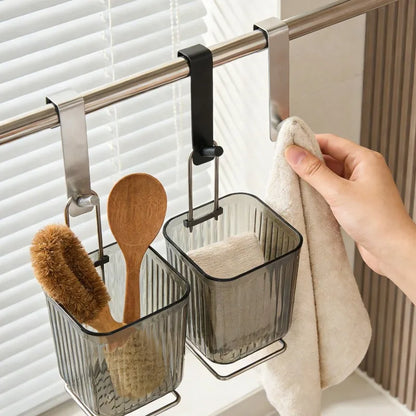 No Drill Stainless Steel Door Hook Rustproof Bath Hook Detachable Space Saving Closet Removable Hanger Towel Coat Bath Kitchen