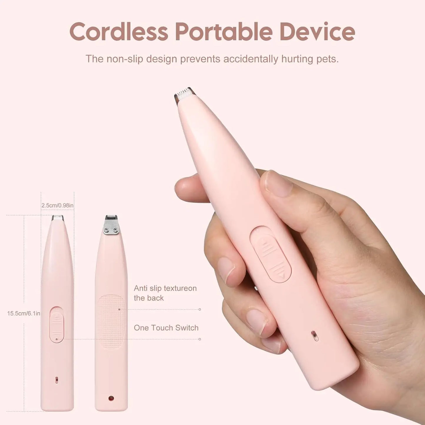 Electric pet long endurance shaver rechargeable low-noise cat and dog universal hair push foot hair repair tool