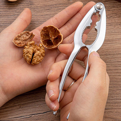 Multifunctional Kitchen Nutcracker Manual Walnut Opener with Comfortable Grip Handle for Pecans All Sorts of Nuts Outdoor Picnic