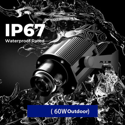 Custom LED Logo GOBO Projector Light  Indoor Outdoor Floor Projector Rotating Logo for Hotel Company Bar Store Business