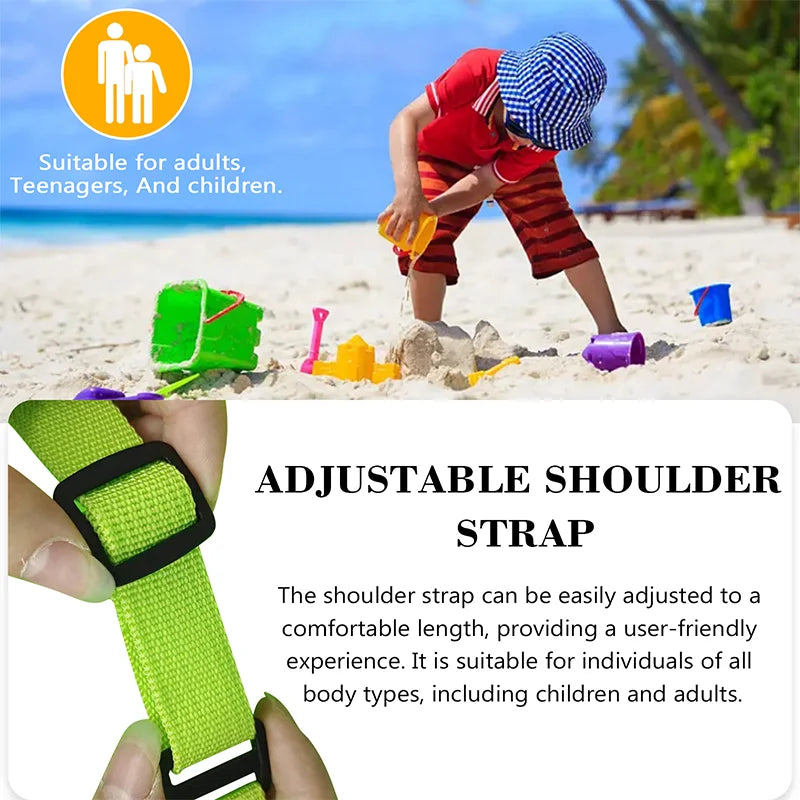 New Outdoor Beach Bag Beach Toy Storage Bag Swimming Clothing and Miscellaneous Storage Bag Shoulder Handheld Storage Bag Touris