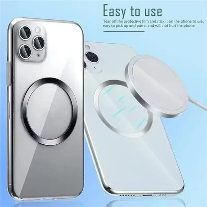 10/5PCS for Magsafe Magnetic Plate Ring Universal Stickers Support Wireless Charger Metal Plate Sheet for iPhone Samsung Xiaomi