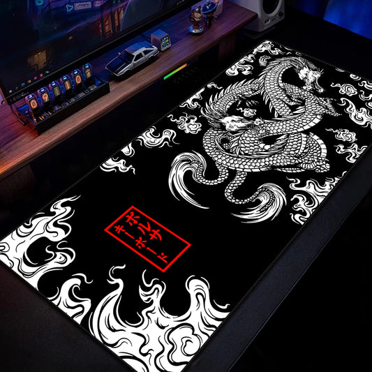Chinese Dragon Gaming Mousepad XXL Large Office Gaming Mouse Pad Locking Edge Mouse Mat Gamer Keyboards Pads Rubber Desk Mat
