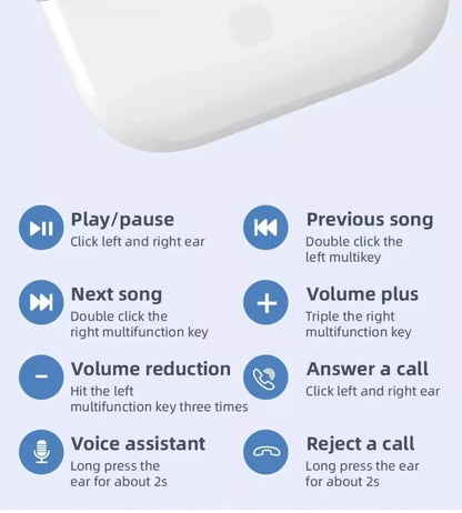 2026 New Pro 5 Original Air pro bluetooth earphones Bluetooth 5.3 auriculares Earbuds Gaming Headset For iPhone